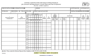 New Jersey Payroll Certification For Public Works Projects