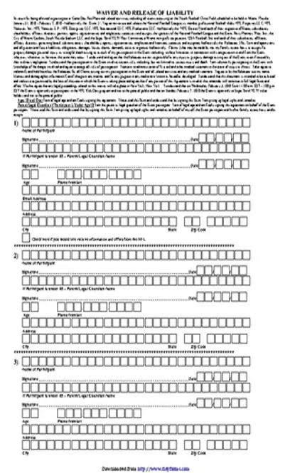 New York Liability Release Form 3