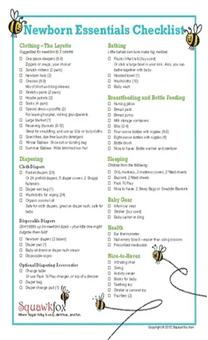 Newborn Baby Boy Essential Registry Checklist