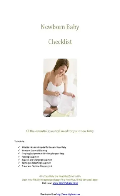 Newborn Checklist 4