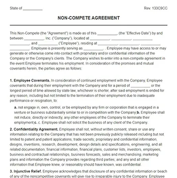 Non-Compete Agreement