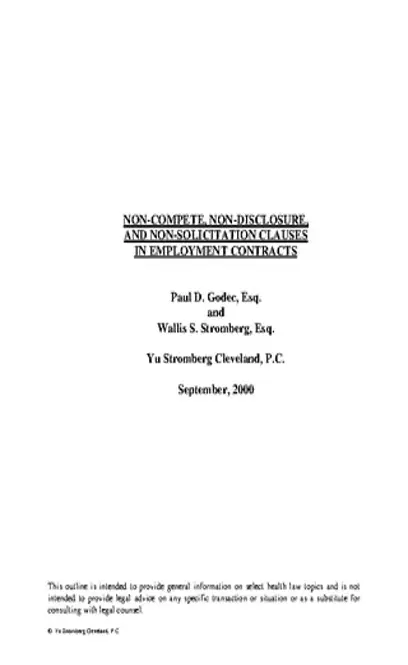 Non Disclosure Non Compete Agreement 1