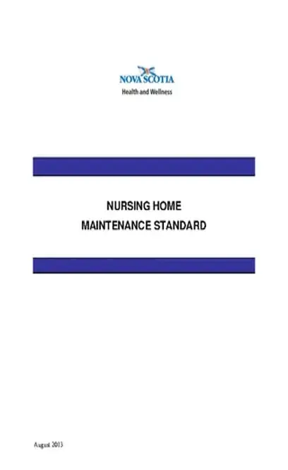 Nursing Home Building Maintenance Log Template