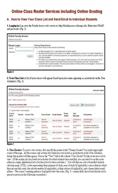 Online Class Roster Template