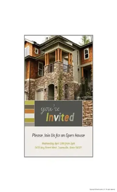 Open House Invitation In Microsoft Publisher Free