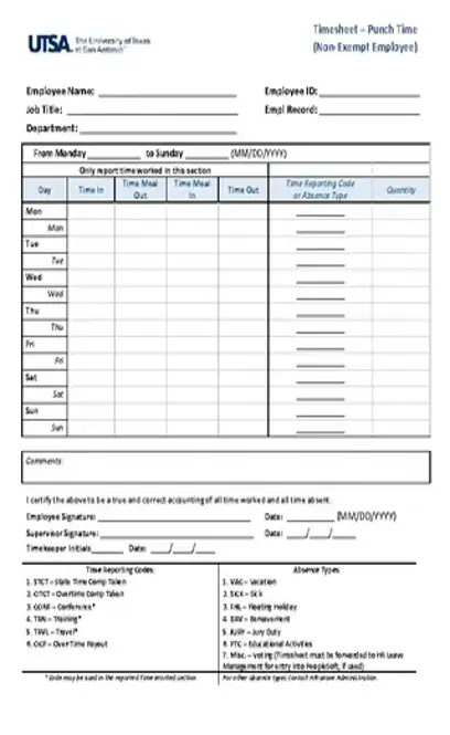 Overtime Sheet Sample Download In Pdf