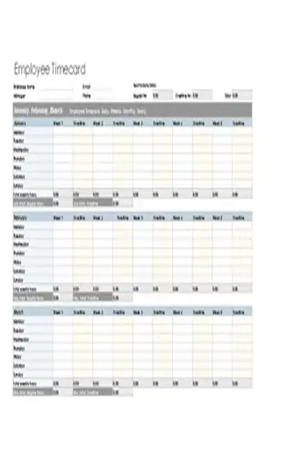 Overtime Sheet Template Download In Excel Format