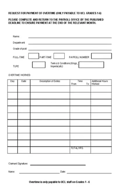 Overtime Sheet Template Download In Ms Word Format