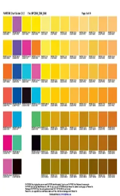 Pantone Color Chart 2