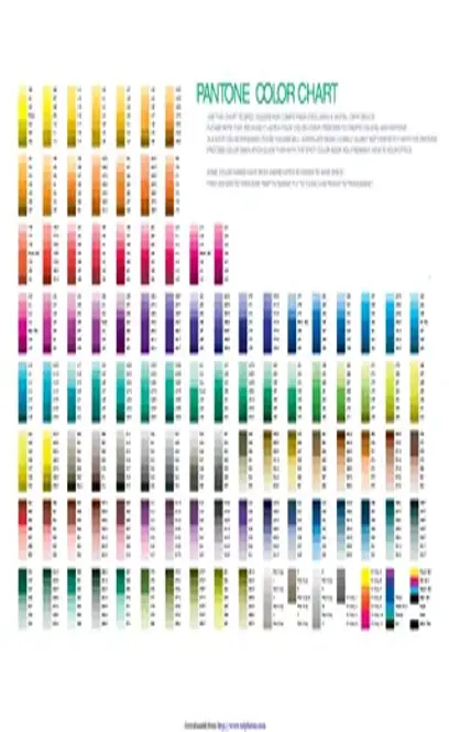 Pantone Color Chart