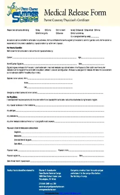 Pennsylvania Medical Release Form 2