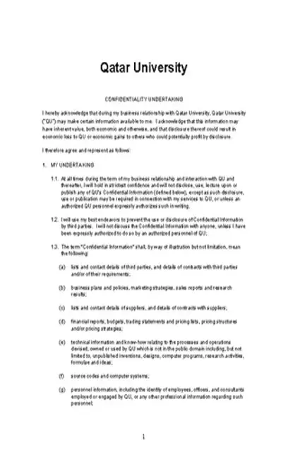 Personal Confidentiality Agreement For Consultant