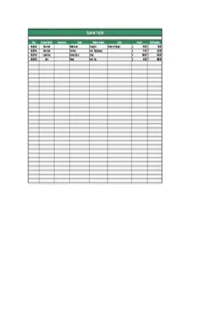 Personal Expences Budget Tracker Template