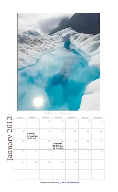 Photo Calendar Template 2