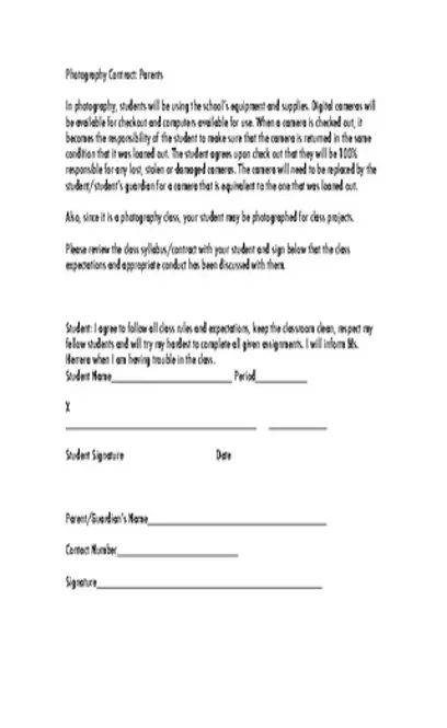 Photography Contract Template