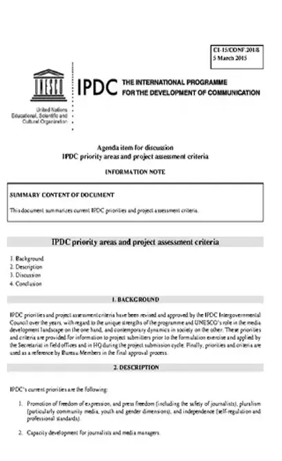 Project Assessment Criteria