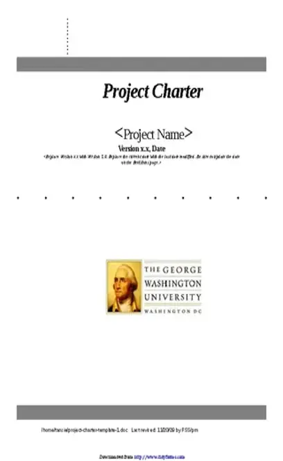 Project Charter Template 1