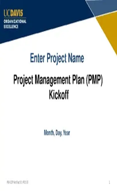 Project Management Presentation Template