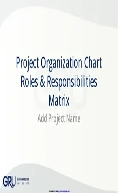 Project Organization Chart