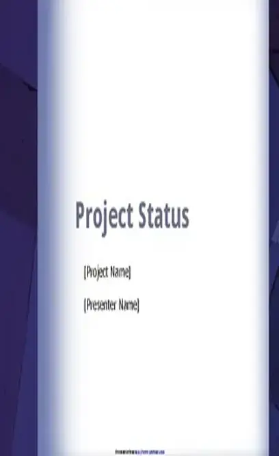 Project Status Report Template 3