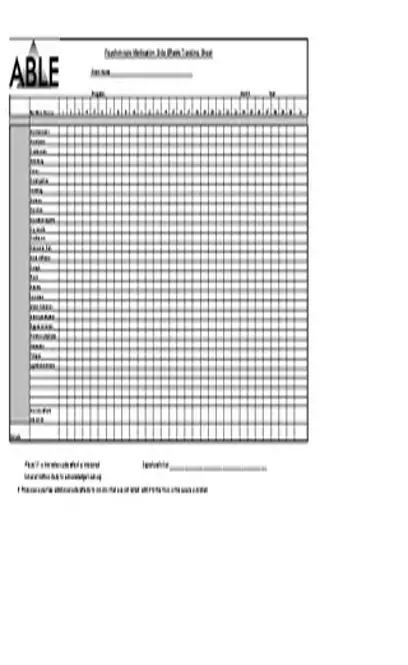 Psychotropic Medication Side Effects Tracking Sheet