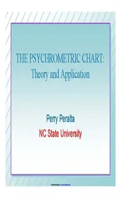 Psychrometric Chart Theory And Application