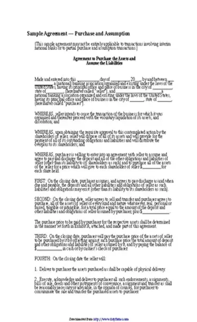 Purchase Agreement Template 3