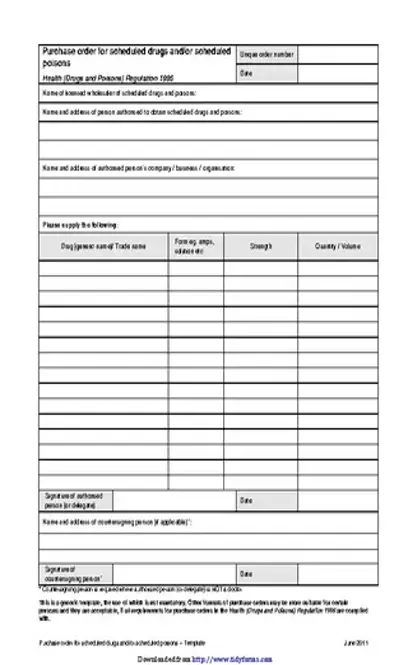 Purchase Order Template 2