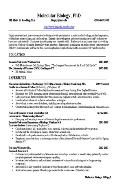 Quality Control Microbiologist Resume