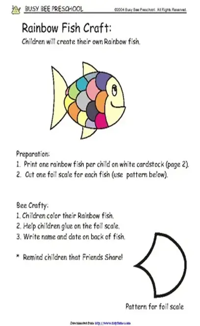 Rainbow Fish Template