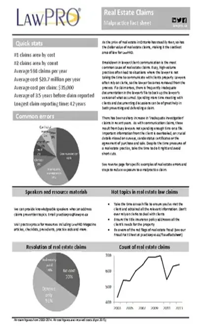 Real Estate Claim Fact Sheet Pdf Free Download