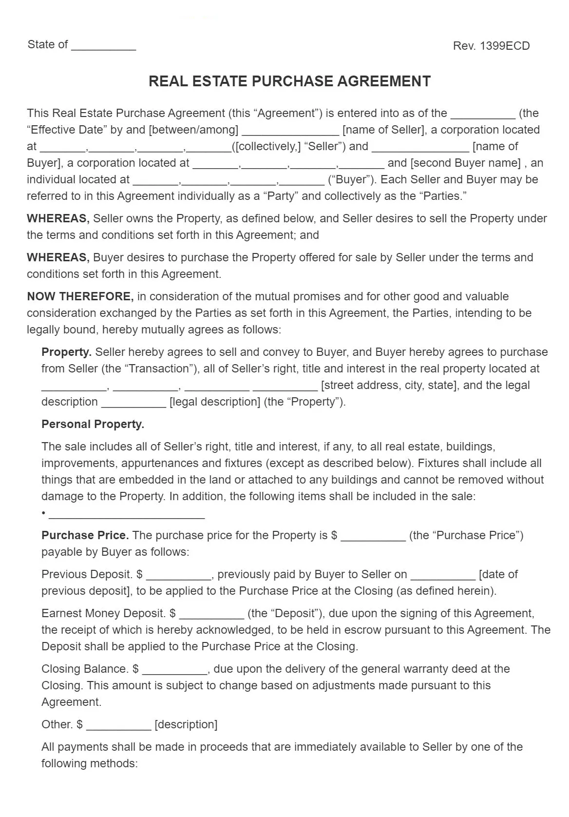 Image 4 for Letter Of Intent For Real Estate Purchase Template