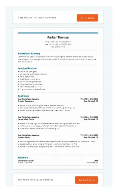 Real Estate Sales Associate Resume