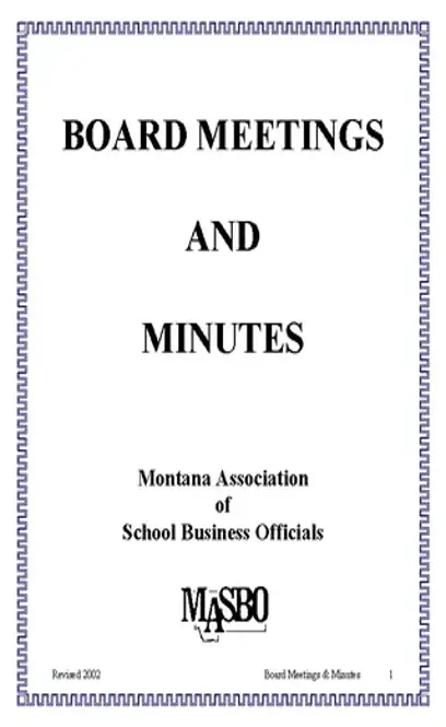 Regular Board Minutes