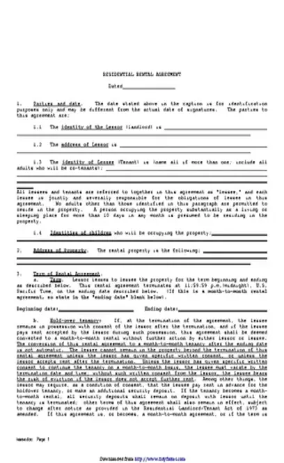 Residential Lease Agreement 2