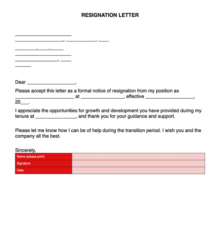 Resignation letter thumbnail large