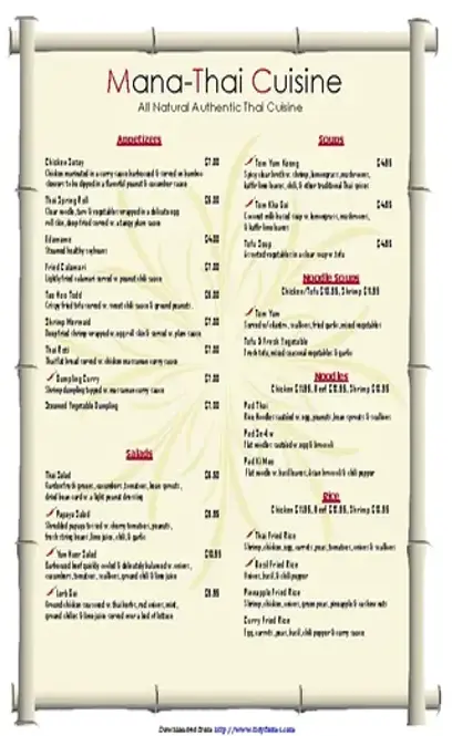 Restaurant Menu Template 1