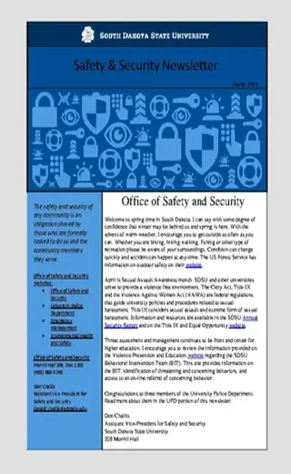 Safety And Security Newsletter