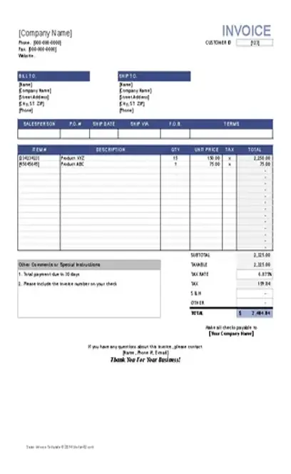 Sales Invoice