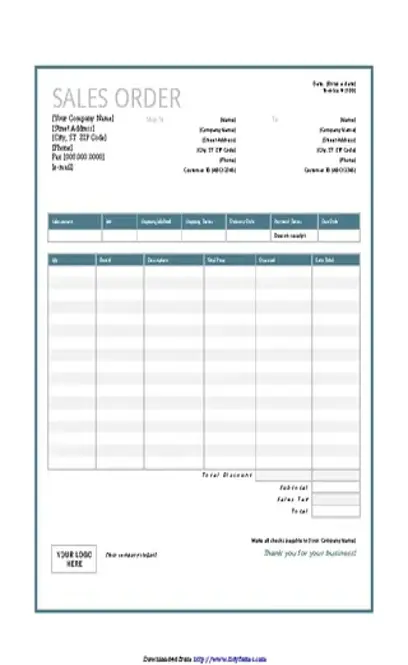 Sales Order Template 1