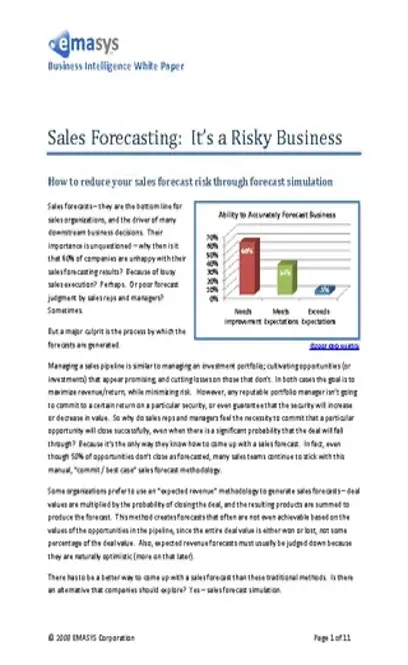 Sales Pipeline Forecast Template