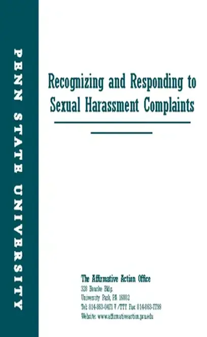 Sample Sexual Harassment In The Workplace Complaint Letter Pdf