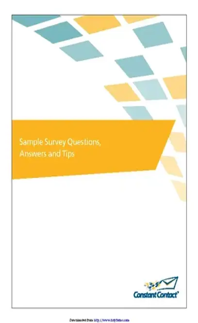 Sample Survey Questions 1