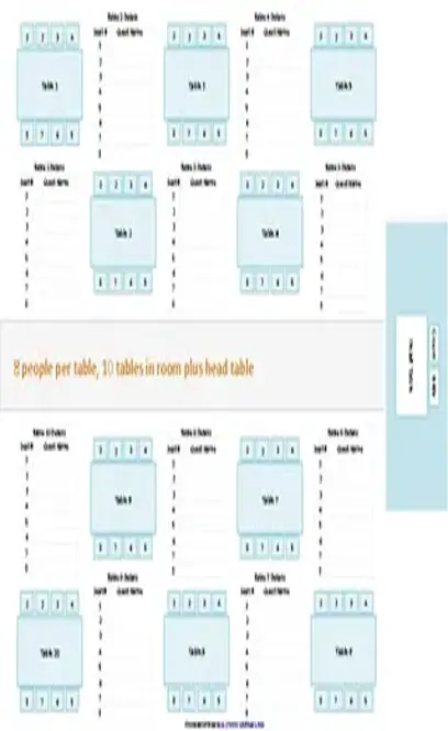 Seating Chart Template 2