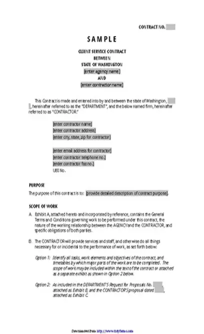 Service Agreement Template 1