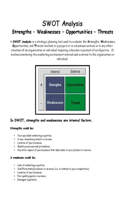 Shoe Business Swot Analysis