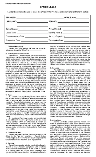 Simple Office Rental Agreement Download