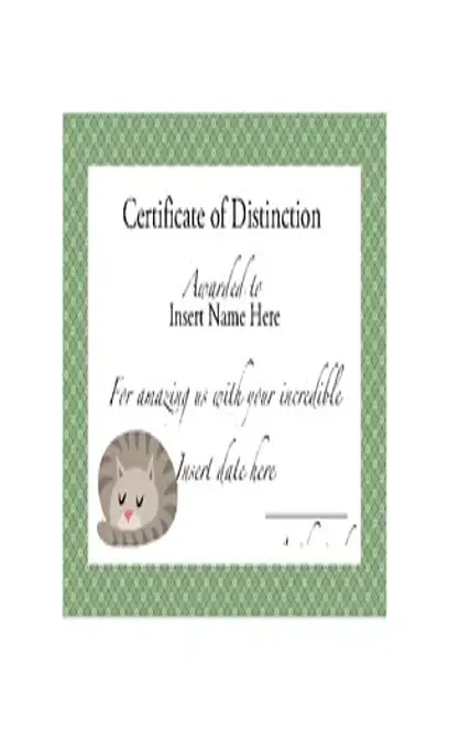 Sleepyhead Award Funny Certificate Template Editable