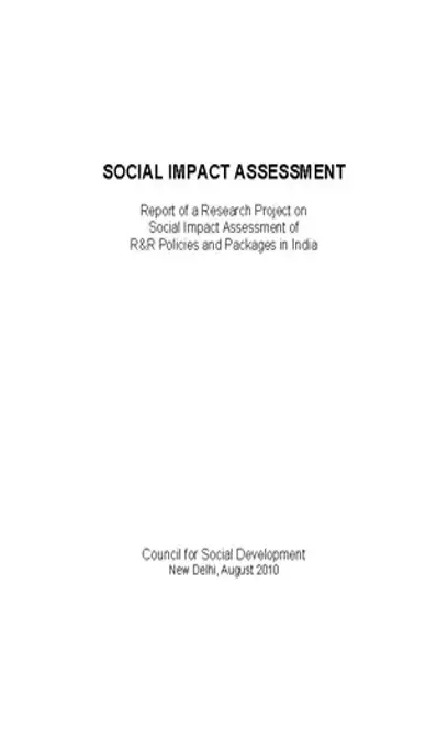 Social Impact Assessment Template