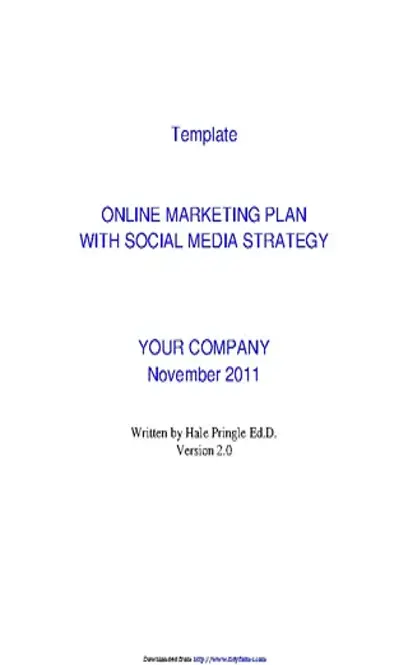 Social Media Marketing Plan Template 2